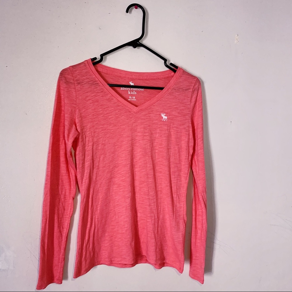 Abercrombie V Neck Long Sleeve Shirt